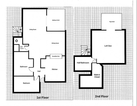 2 bedroom 1 bathroom floor plan